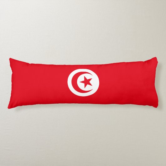 Coussins Longs Drapeau de la Tunisie (Devant)