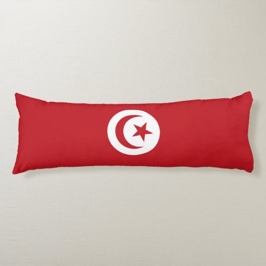 Coussins Longs Drapeau de la Tunisie (Devant)
