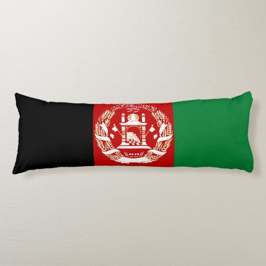 Coussins Longs Drapeau de l'Afghanistan (Devant)