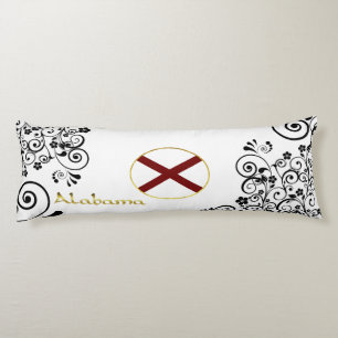 Coussins Longs Drapeau de l'Alabama