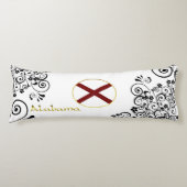 Coussins Longs Drapeau de l'Alabama (Devant)