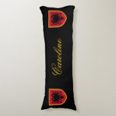 Coussins Longs Drapeau de l'Albanie (Devant (Vertical))