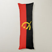 Coussins Longs Drapeau de l'Angola (Dos (Vertical))