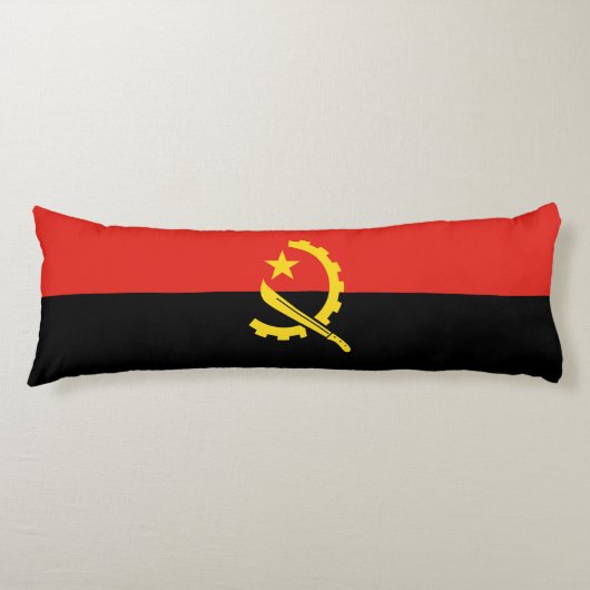 Coussins Longs Drapeau de l'Angola (Devant)