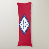 Coussins Longs Drapeau de l'Arkansas (Devant (Vertical))