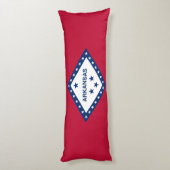 Coussins Longs Drapeau de l'Arkansas (Dos (Vertical))