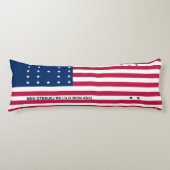 Coussins Longs Drapeau de l'atoll de Bikini Patriotique (Devant)