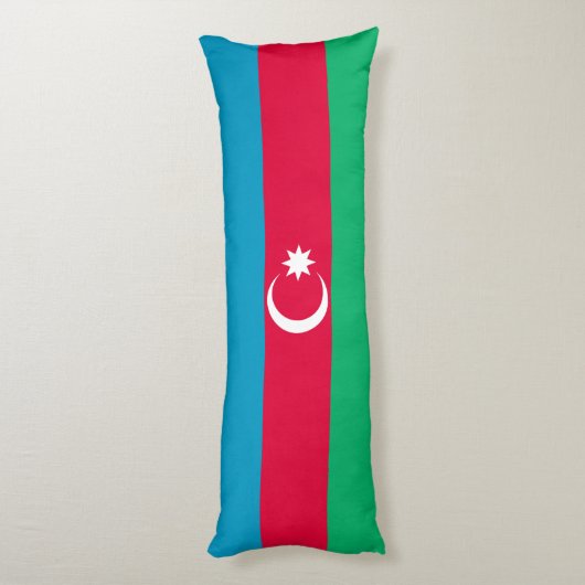 Coussins Longs Drapeau de l'Azerbaïdjan patriotique (Dos (Vertical))