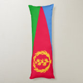 Coussins Longs Drapeau de l'Érythrée (Dos (Vertical))