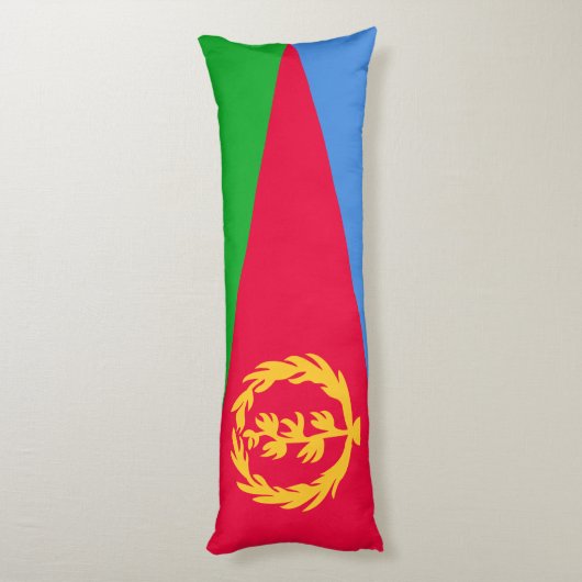 Coussins Longs Drapeau de l'Érythrée (Dos (Vertical))