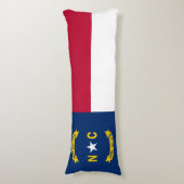 Coussins Longs Drapeau de l'État de Caroline du Nord (Devant (Vertical))