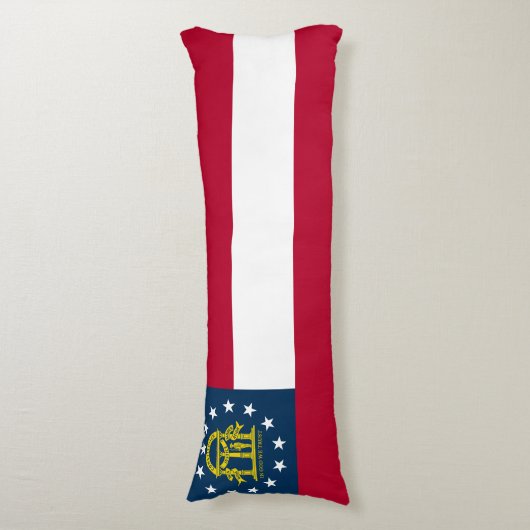 Coussins Longs Drapeau de l'État de Géorgie (Devant (Vertical))