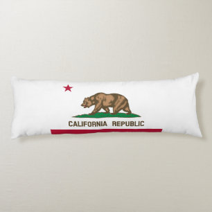 Coussins Longs Drapeau de l'État de la République de Californie
