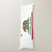 Coussins Longs Drapeau de l'État de la République de Californie (Dos (Vertical))