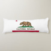 Coussins Longs Drapeau de l'État de la République de Californie (Devant)