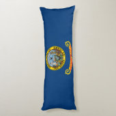 Coussins Longs Drapeau de l'État de l'Idaho (Dos (Vertical))