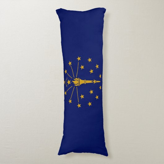 Coussins Longs Drapeau de l'État de l'Indiana (Devant (Vertical))