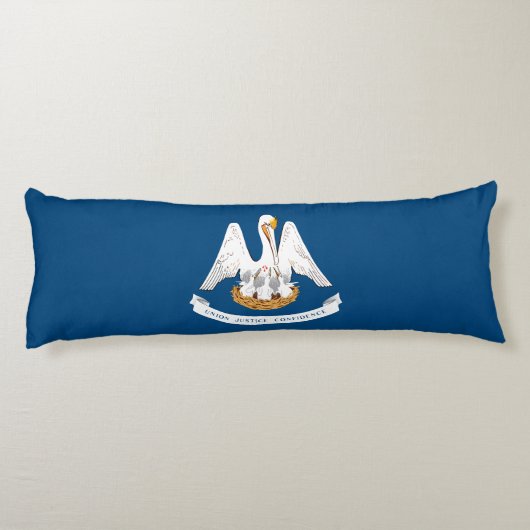 Coussins Longs Drapeau de l'État de Louisiane (Dos)