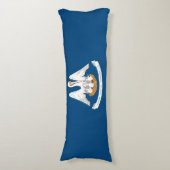 Coussins Longs Drapeau de l'État de Louisiane (Devant (Vertical))