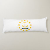 Coussins Longs Drapeau de l'État de Rhode Island (Dos)