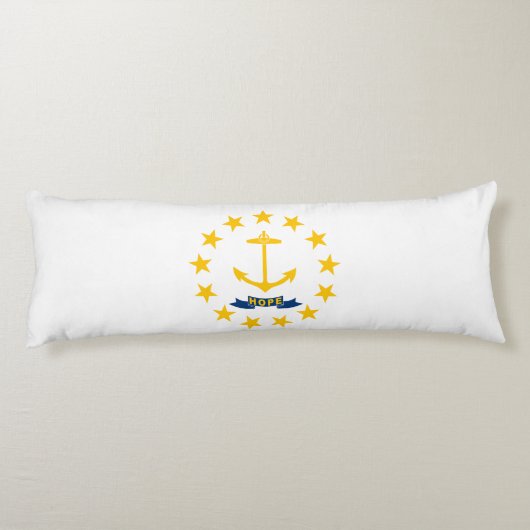 Coussins Longs Drapeau de l'État de Rhode Island (Dos)