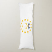 Coussins Longs Drapeau de l'État de Rhode Island (Devant (Vertical))