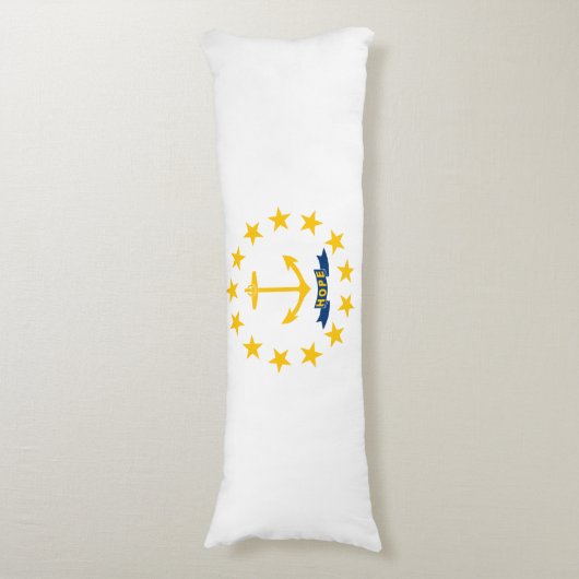 Coussins Longs Drapeau de l'État de Rhode Island (Devant (Vertical))