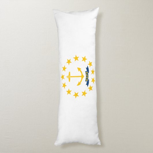 Coussins Longs Drapeau de l'État de Rhode Island (Dos (Vertical))