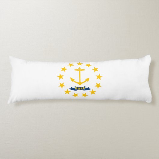 Coussins Longs Drapeau de l'État de Rhode Island (Devant)