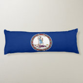 Coussins Longs Drapeau de l'État de Virginie (Dos)