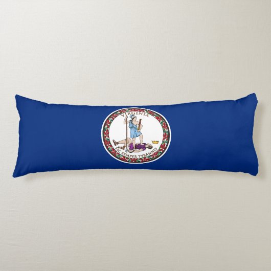 Coussins Longs Drapeau de l'État de Virginie (Devant)
