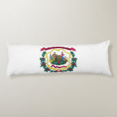 Coussins Longs Drapeau de l'État de Virginie occidentale (Dos)