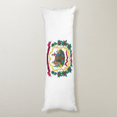 Coussins Longs Drapeau de l'État de Virginie occidentale (Dos (Vertical))