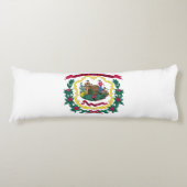 Coussins Longs Drapeau de l'État de Virginie occidentale (Devant)