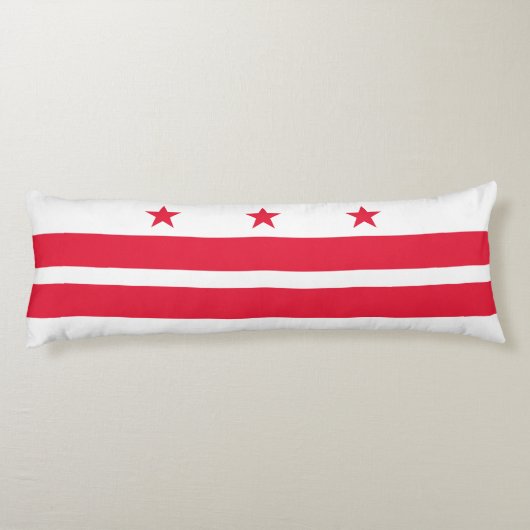 Coussins Longs Drapeau de l'État de Washington DC (Dos)