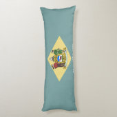 Coussins Longs Drapeau de l'État du Delaware (Dos (Vertical))