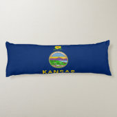 Coussins Longs Drapeau de l'État du Kansas (Dos)