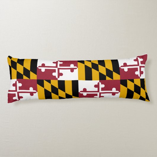 Coussins Longs Drapeau de l'État du Maryland (Dos)