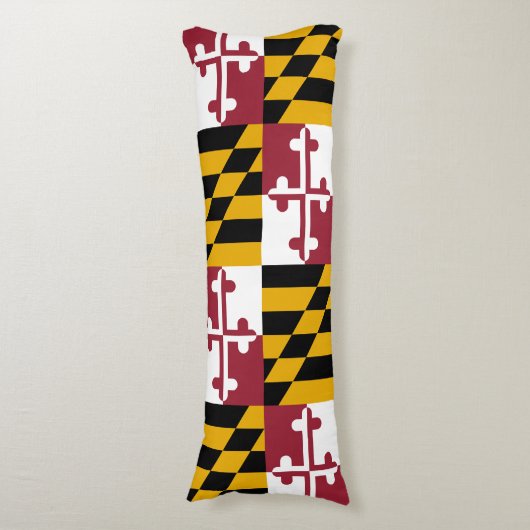 Coussins Longs Drapeau de l'État du Maryland (Devant (Vertical))