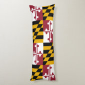 Coussins Longs Drapeau de l'État du Maryland (Dos (Vertical))