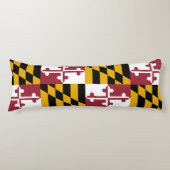 Coussins Longs Drapeau de l'État du Maryland (Devant)