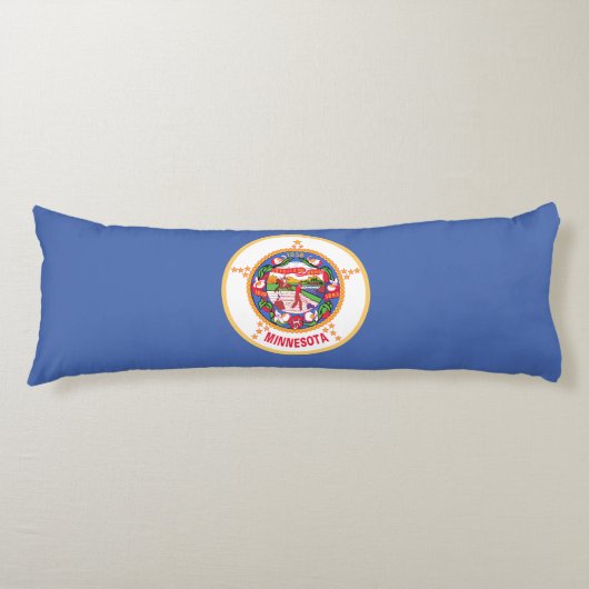 Coussins Longs Drapeau de l'État du Minnesota (Devant)