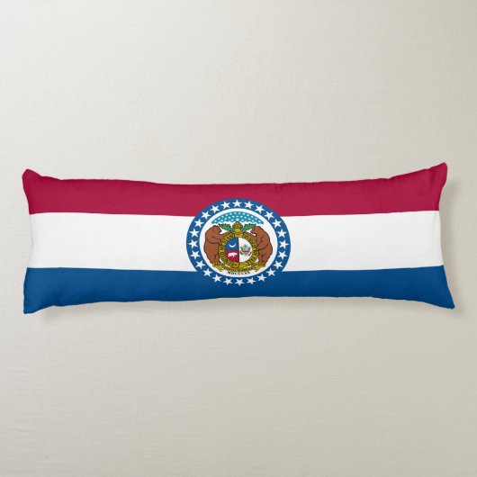 Coussins Longs Drapeau de l'État du Missouri (Dos)