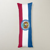 Coussins Longs Drapeau de l'État du Missouri (Dos (Vertical))