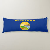 Coussins Longs Drapeau de l'État du Montana (Devant)