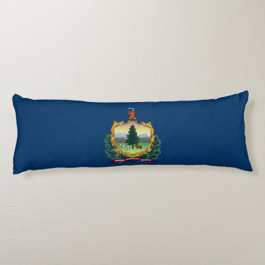 Coussins Longs Drapeau de l'État du Vermont (Dos)