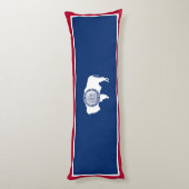 Coussins Longs Drapeau de l'État du Wyoming (Dos (Vertical))