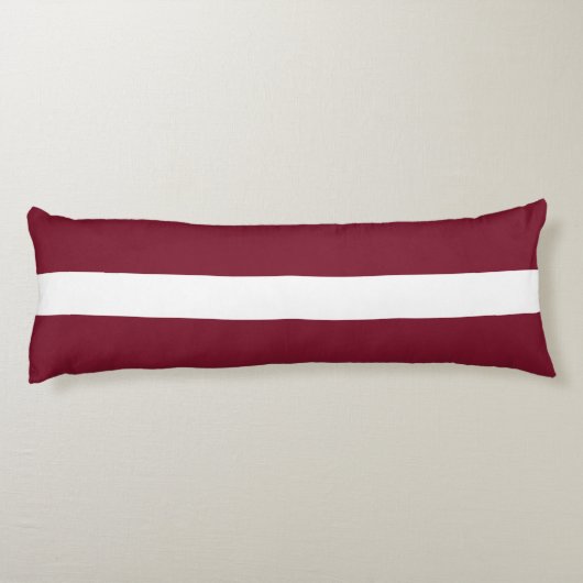 Coussins Longs Drapeau de Lettonie (Dos)