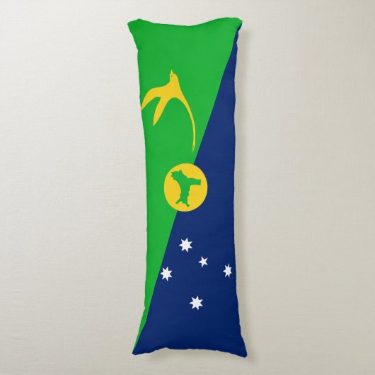 Coussins Longs Drapeau de l'île Christmas (Devant (Vertical))