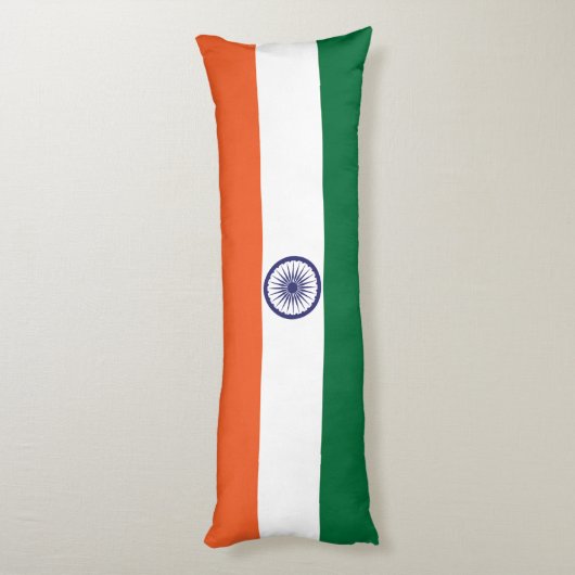 Coussins Longs Drapeau de l'Inde (Dos (Vertical))